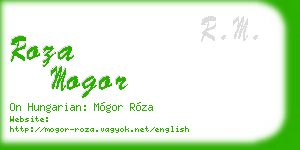 roza mogor business card