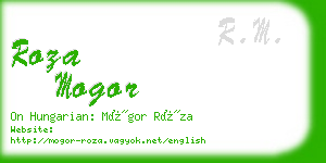 roza mogor business card